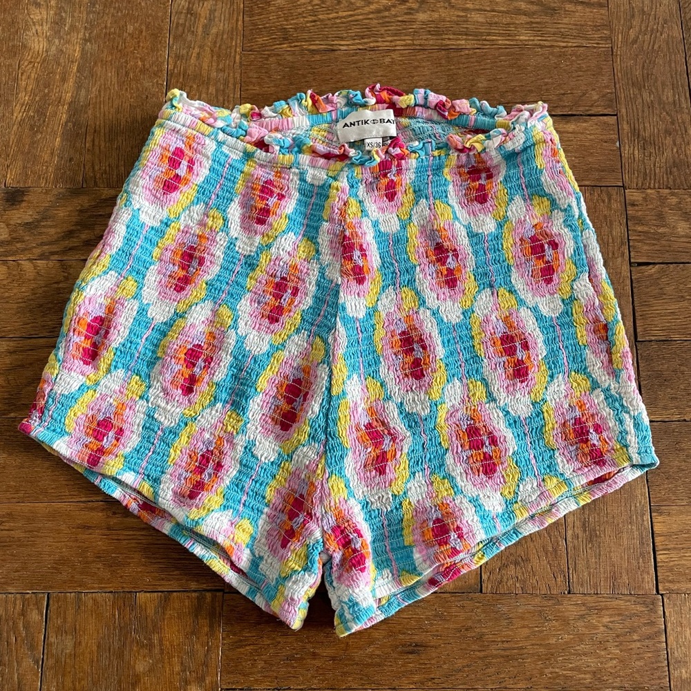 Antik Batik smocked summer shorts